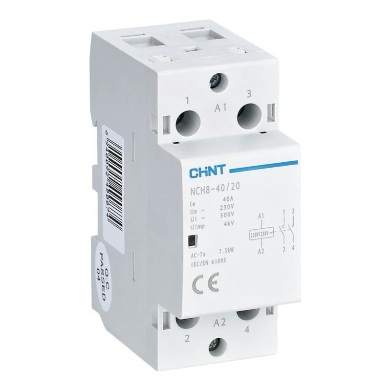 NCH8-40/20 AC 230V — Контактор модульный 40А, 2НО фото 1