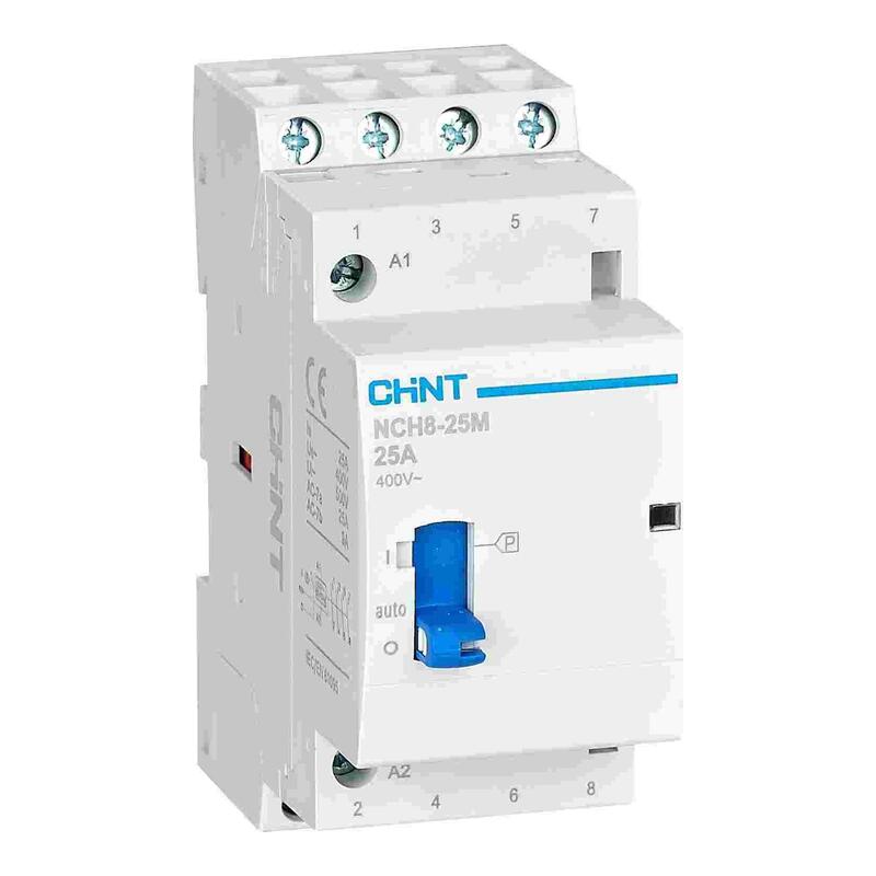 NCH8-25M/40 AC 230V — Контактор модульный с ручным управлением 25А, 4НО фото 1