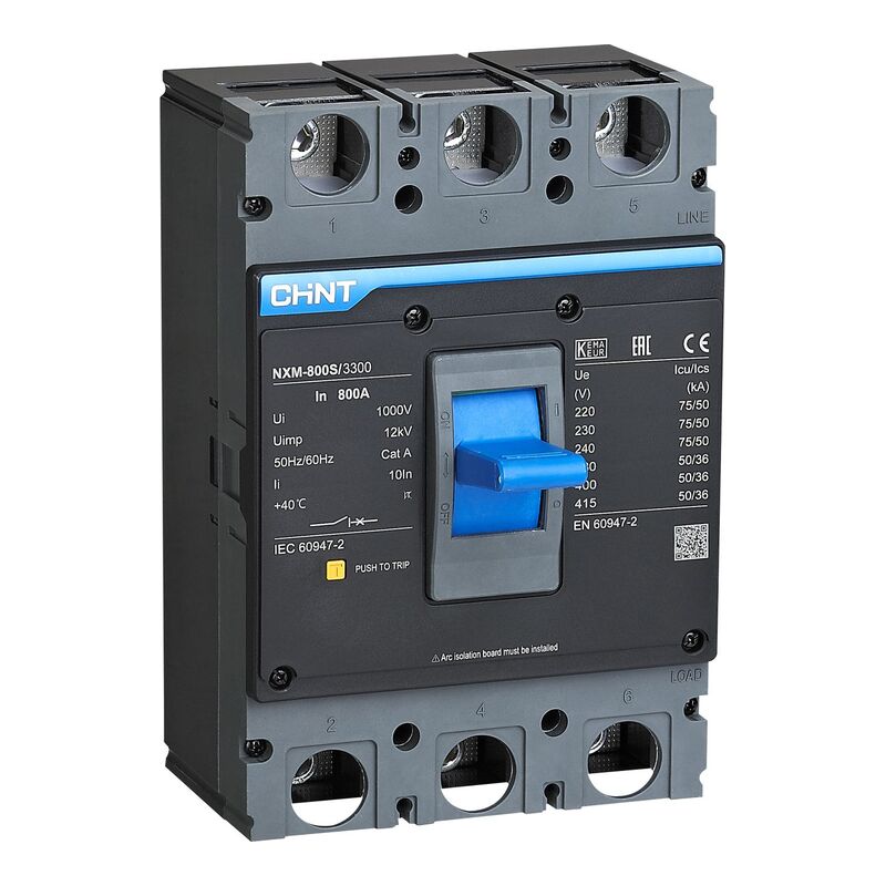 NXM-800S 3P 800А 50кА - Автоматический выключатель с термомагнитным расцепителем фото 1
