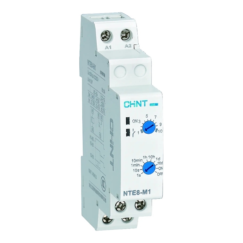 NTE8-M1 AC230V - Реле времени задержка включения 0.1с-10дн, 1СO фото 1