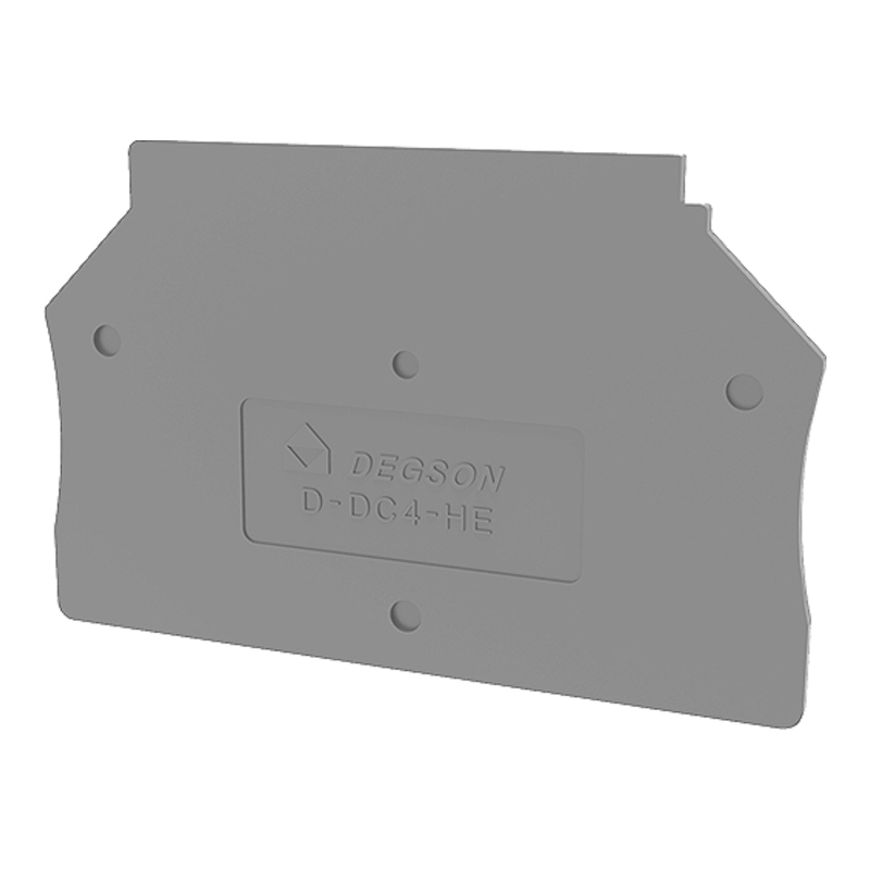 D-DC4-HE-01P-11-00Z(H) - Крышка торцевая серая для клемм DC4-HE фото 1