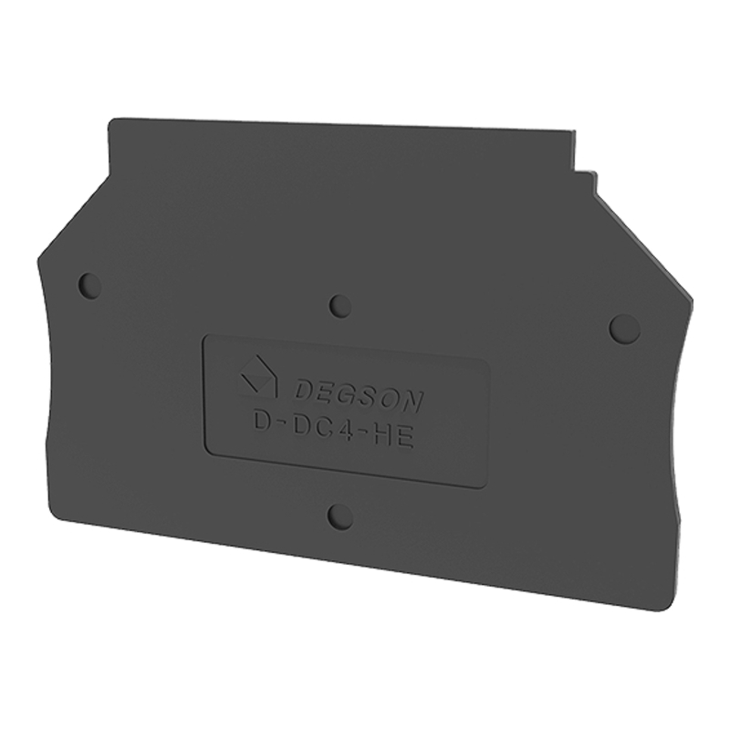D-DC4-HE-01P-13-00Z(H) - Крышка торцевая чёрная для клемм DC4-HE фото 1