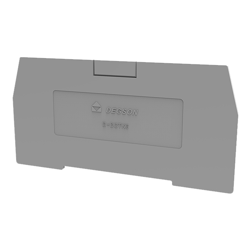 D-DCTK6-01P-11-00Z(H) - Крышка торцевая серая для клемм DCTK6 фото 1