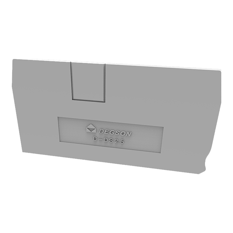 D-DS2.5-01P-11-00Z(H) - Крышка торцевая серая для клемм DS2.5 фото 1