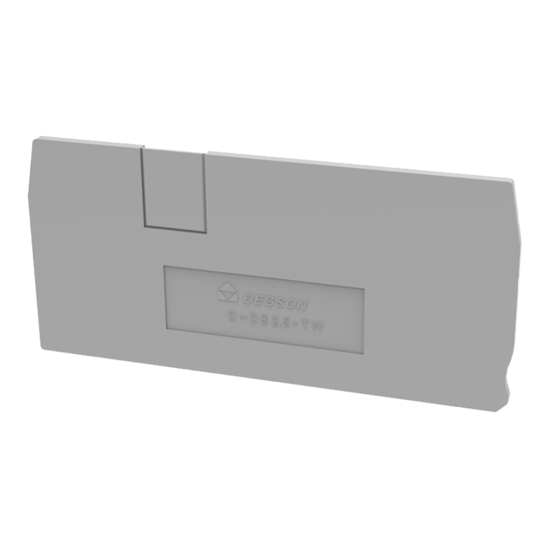 D-DS2.5-TW-01P-11-00Z(H) - Крышка торцевая серая для клемм DS2.5-TW фото 1