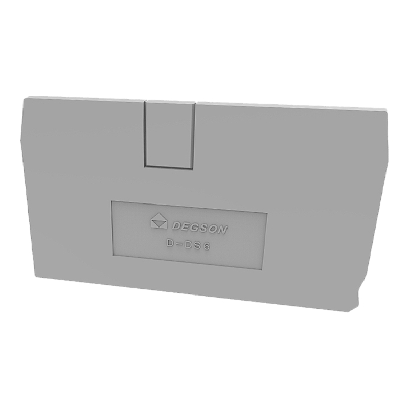 D-DS6-01P-11-00Z(H) - Крышка торцевая серая для клемм DS6 фото 1