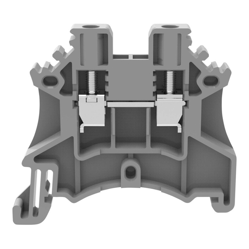 DC2.5-01P-11-00Z(H) - Клемма серая 2,5 мм² винтовая на DIN-рейку фото 1