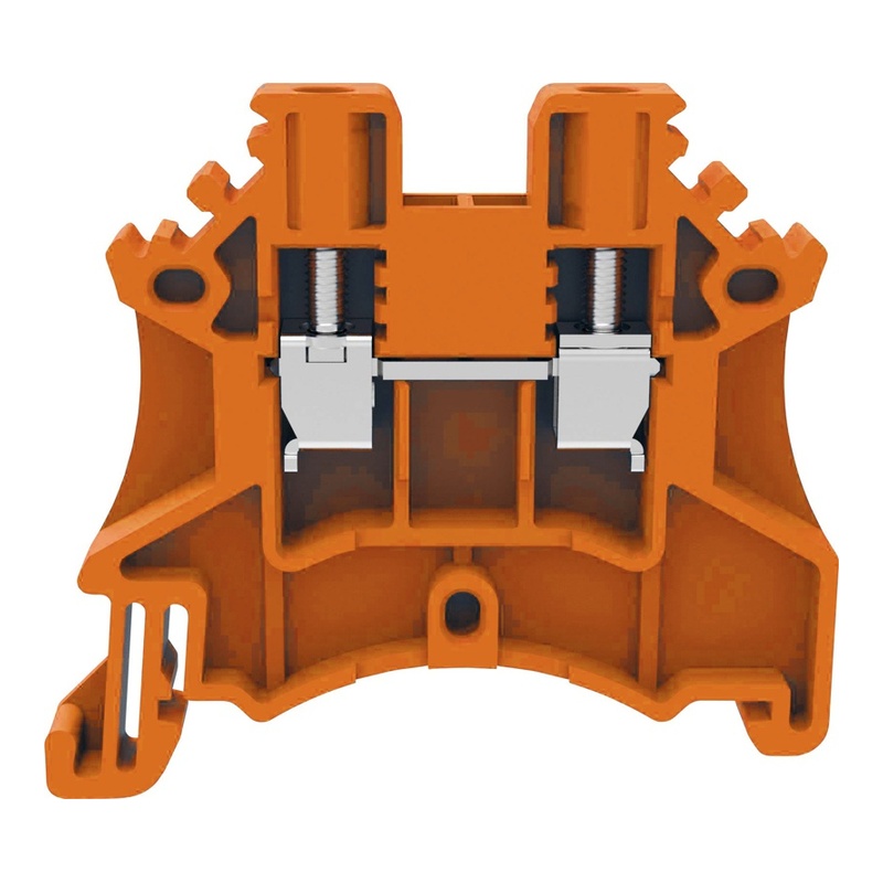 DC2.5-01P-15-00Z(H) - Клемма оранжевая 2,5 мм² винтовая на DIN-рейку фото 1