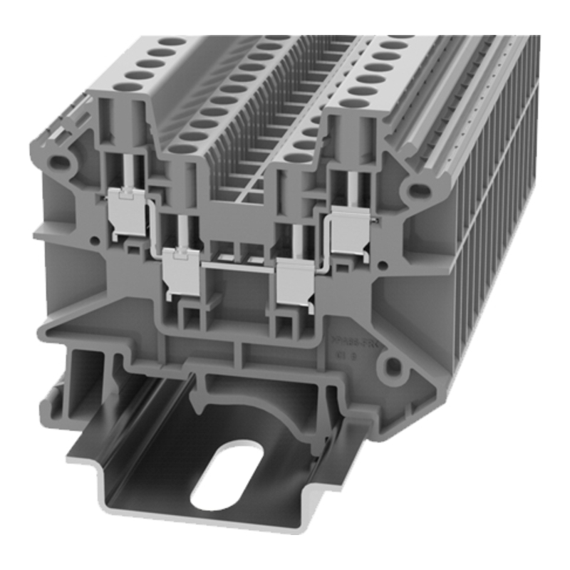 DC2.5-QU-01P-11-00Z(H) - Клемма серая 4 контакта 2,5 мм² винтовая на DIN-рейку фото 1
