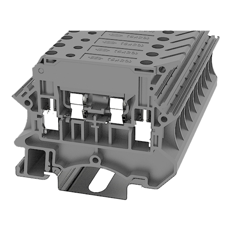 DC4-HE-01P-11-00Z(H) - Клемма серая 4 мм² для предохранителя винтовая на DIN-рейку фото 1
