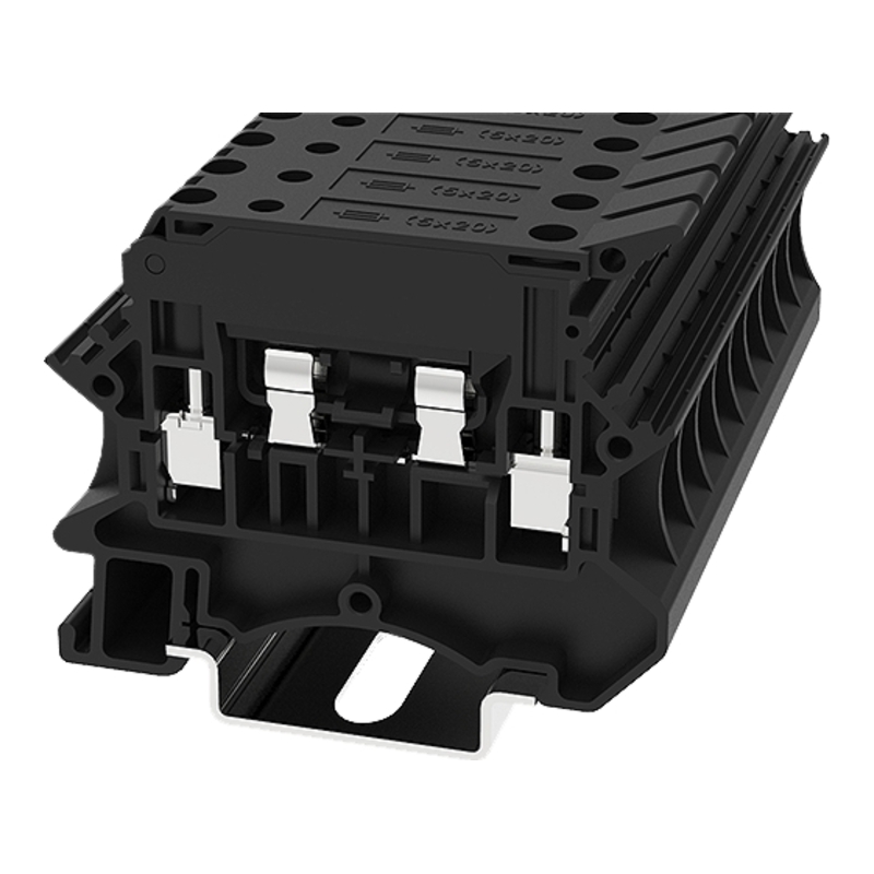 DC4-HE-01P-13-00Z(H) - Клемма чёрная 4 мм² для предохранителя винтовая на DIN-рейку фото 1