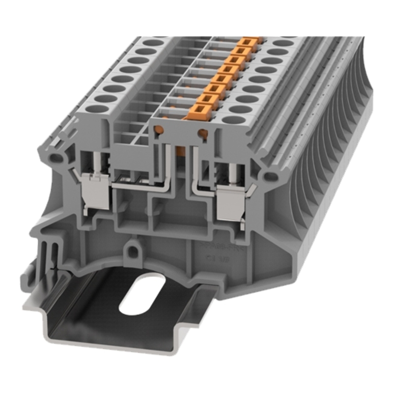 DC4-MT-01P-11-00Z(H) - Клемма с размыкателем серая 4 мм² винтовая на DIN-рейку фото 1