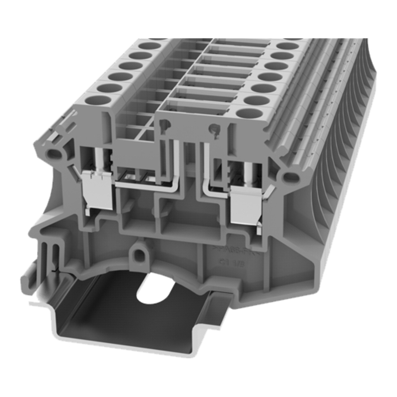 DC4-TG-01P-11-00Z(H) - Клемма с размыкателем серая 4 мм² винтовая на DIN-рейку фото 1