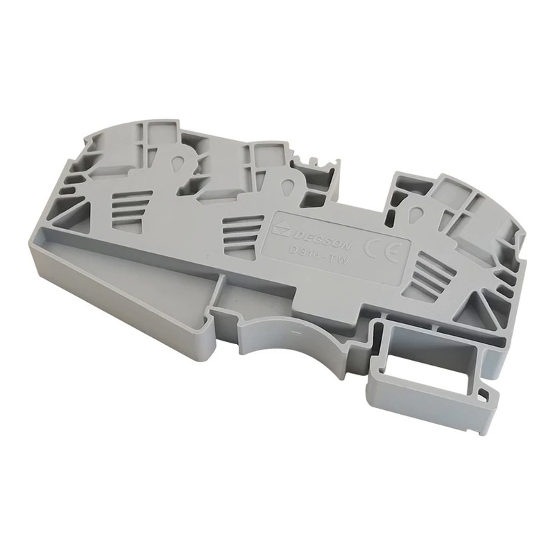 DS16-TW-01P-11-00Z(H) - Клемма серая 3 контакта 16 мм² Push-in на DIN-рейку фото 1