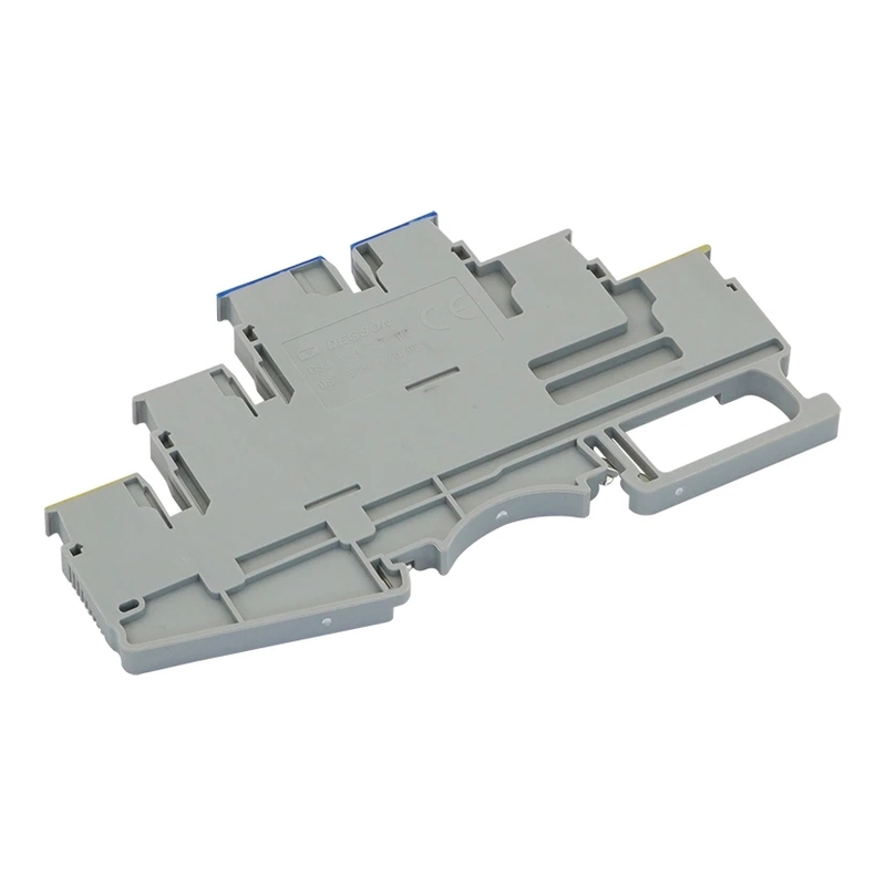 DS2.5-3L-L/N/PE-01P-11-00Z(H) - Клемма серая трёхуровневая 2,5 мм² Push-in с контактами N и "Земля" фото 1