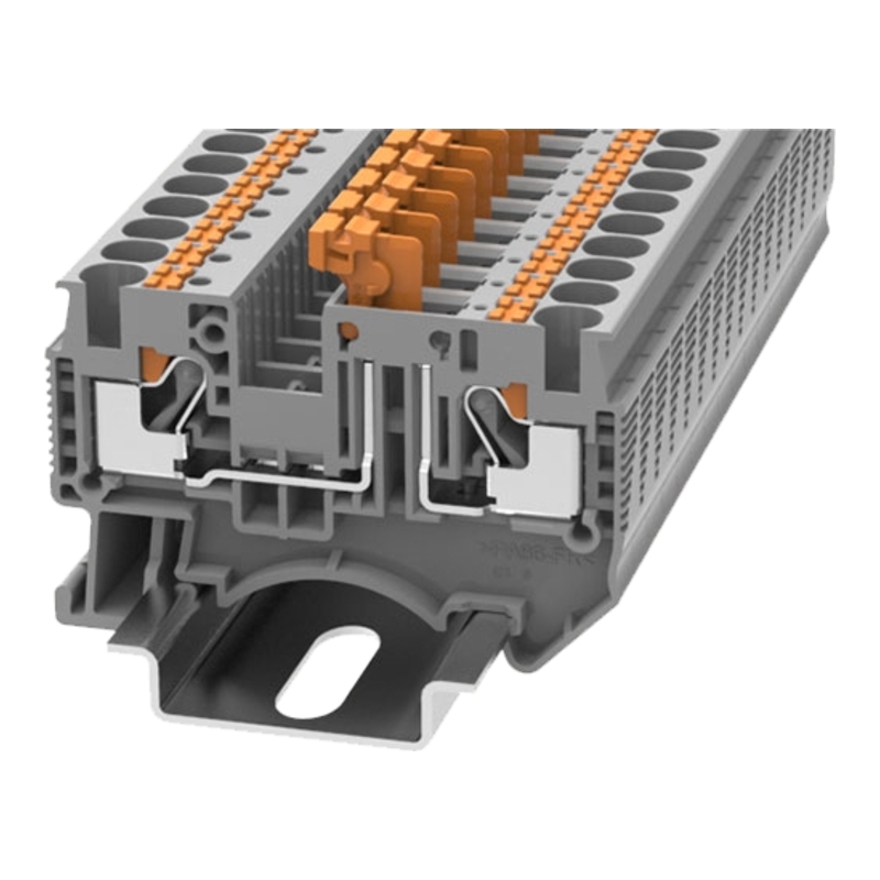 DS4-MT-01P-11-00Z(H) - Клемма с размыкателем серая 4 мм² Push-in на DIN-рейку фото 1