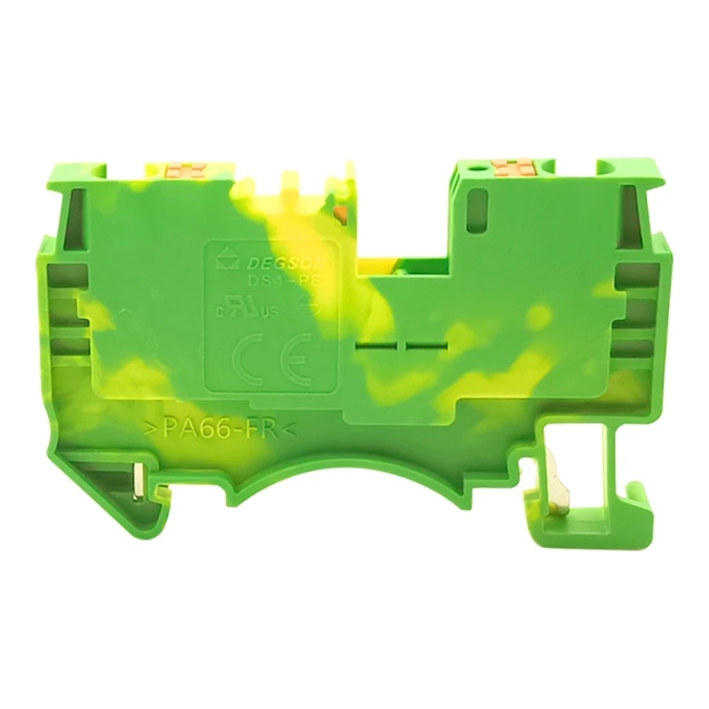 DS4-PE-01P-1C-00Z(H) - Клемма "Земля" 4 мм² Push-in с контактом на DIN-рейку фото 1