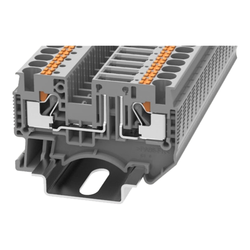 DS4-TG-01P-11-00Z(H) - Клемма с размыкателем серая 4 мм² Push-in на DIN-рейку фото 1