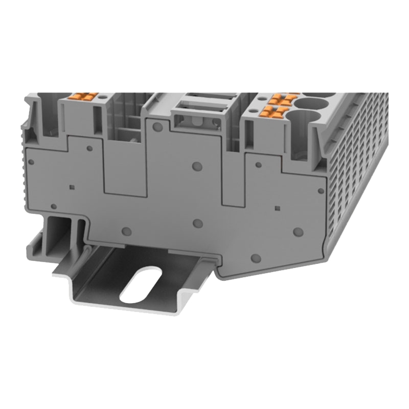 DS6-TG-01P-11-00Z(H) - Клемма с размыкателем серая 6 мм² Push-in на DIN-рейку фото 1