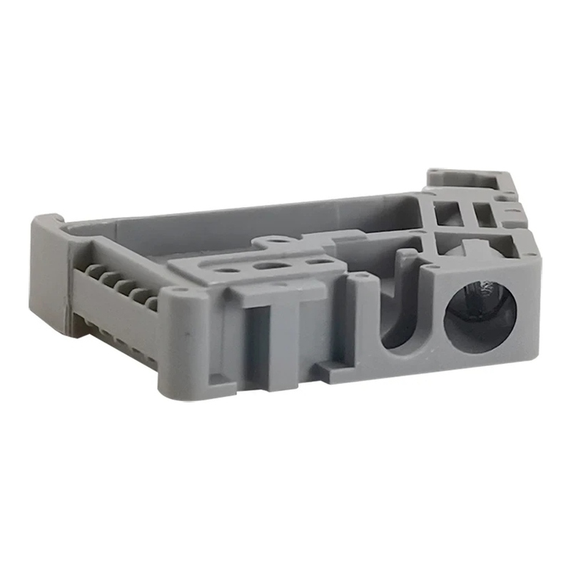 E-MK-01P-11-00Z(H) - Концевой стопор серый с 1 винтом на DIN-рейку фото 1