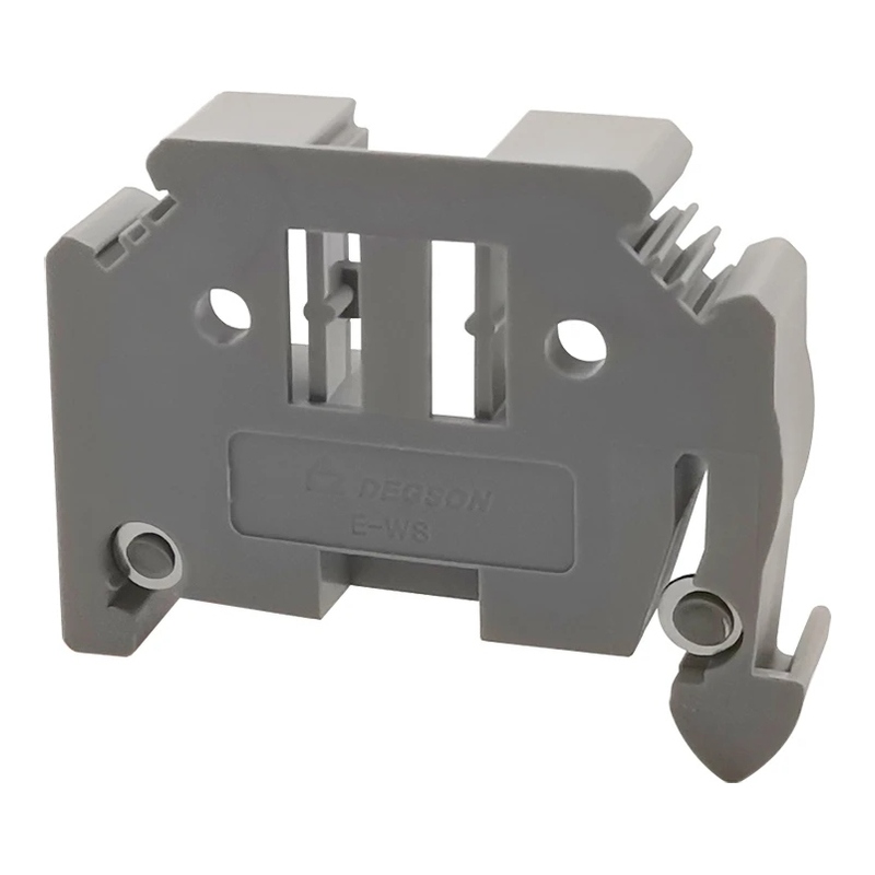 E-WS-01P-11-00Z(H) - Концевой стопор серый для быстрого монтажа на DIN-рейку фото 1