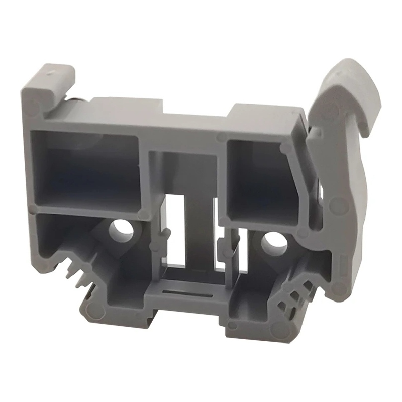 E-WS-01P-11-00Z(H) - Концевой стопор серый для быстрого монтажа на DIN-рейку фото 1