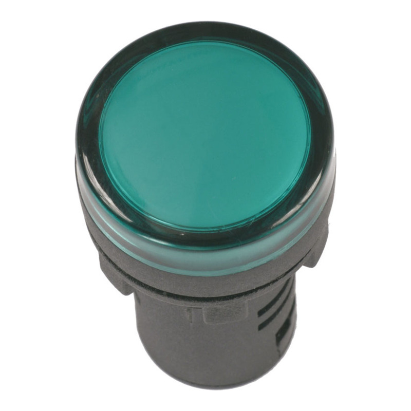 Лампа AD16DS(LED)матрица d16мм зеленый 24В AC/DC IEK фото 1