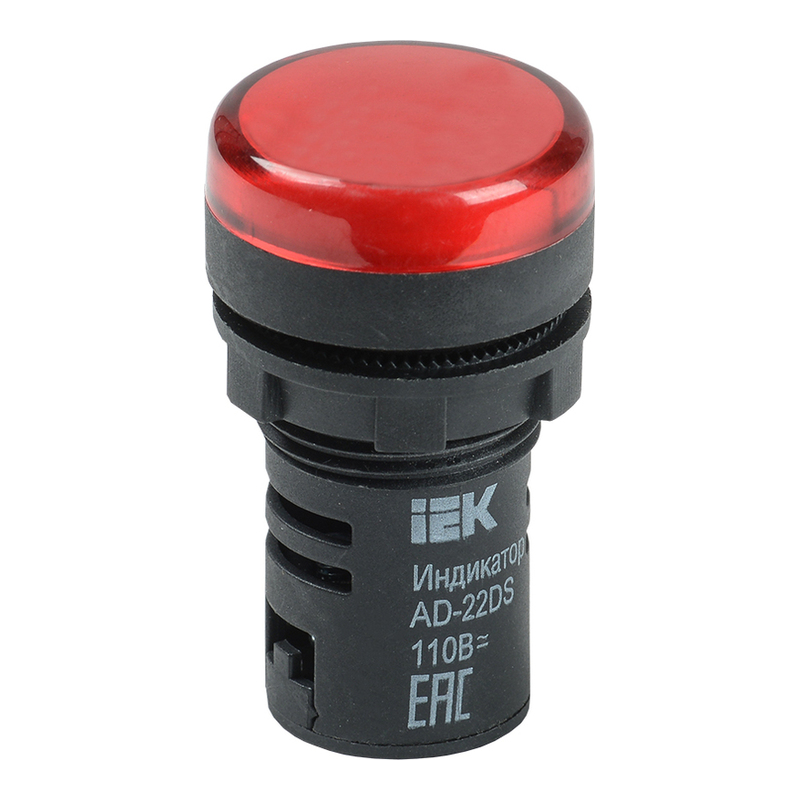 Лампа AD22DS(LED)матрица d22мм красный 24В AC/DC IEK фото 1