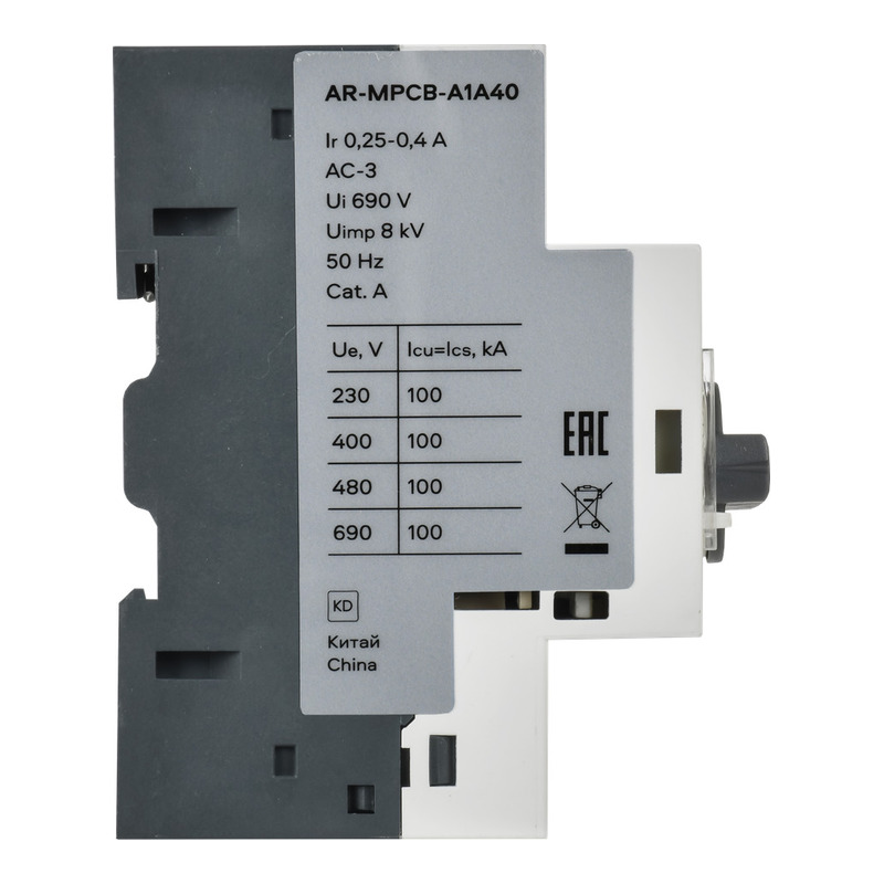 ARMAT Автоматический выключатель защиты двигателя A1 GV2P 1-1,6А IEK фото 1