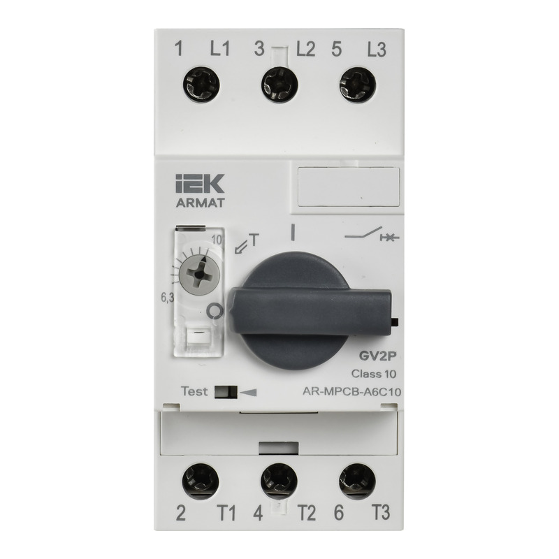 ARMAT Автоматический выключатель защиты двигателя A6 GV2P 4-6,3А IEK фото 1