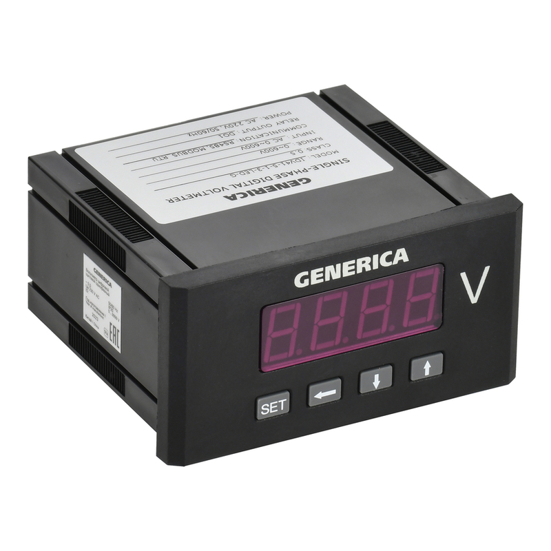 Вольтметр цифр. щит. 1-ф. DO RS-485 48х96 LED GENERICA фото 1