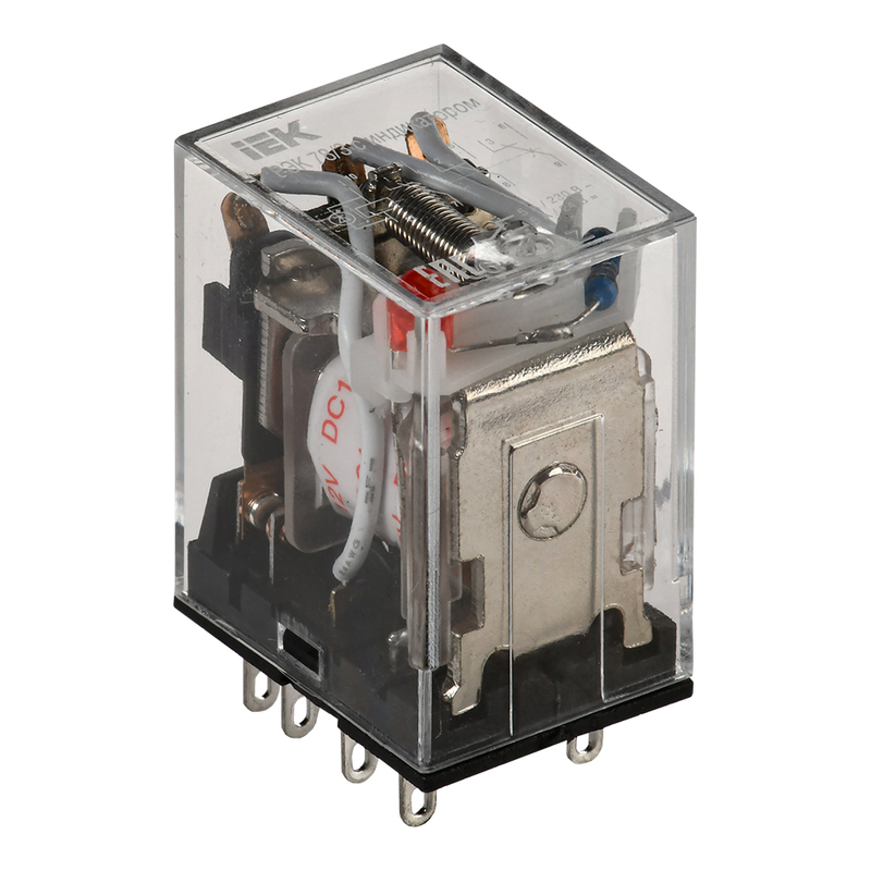 Реле промежуточное РЭК78/3 (MY3) 5А, 3CO, DC 12В (LED) IEK фото 1