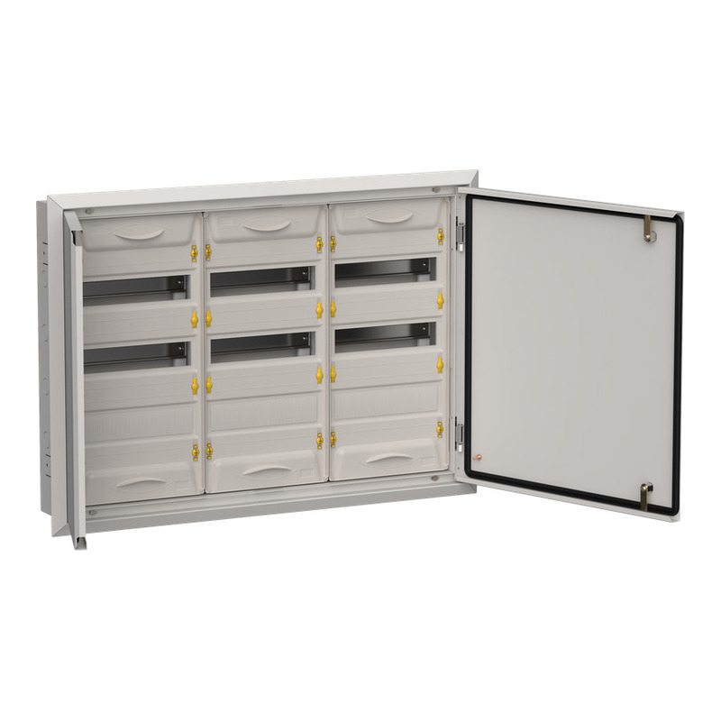 TITAN 5 Корпус мет. ЩРв-108 (3х36) 630х885х130 IP31 сер IEK фото 1