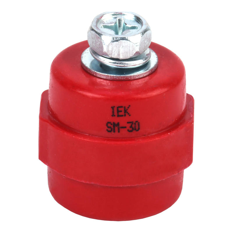 Изолятор SM30 (М8) силовой с болтом IEK фото 1