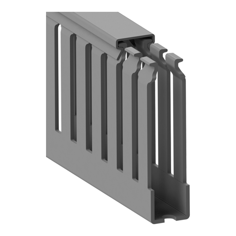 KKC 1560 YP - Кабельный канал 15x60 (ШхВ) перфорированный с крышкой, самоклеющийся фото 1