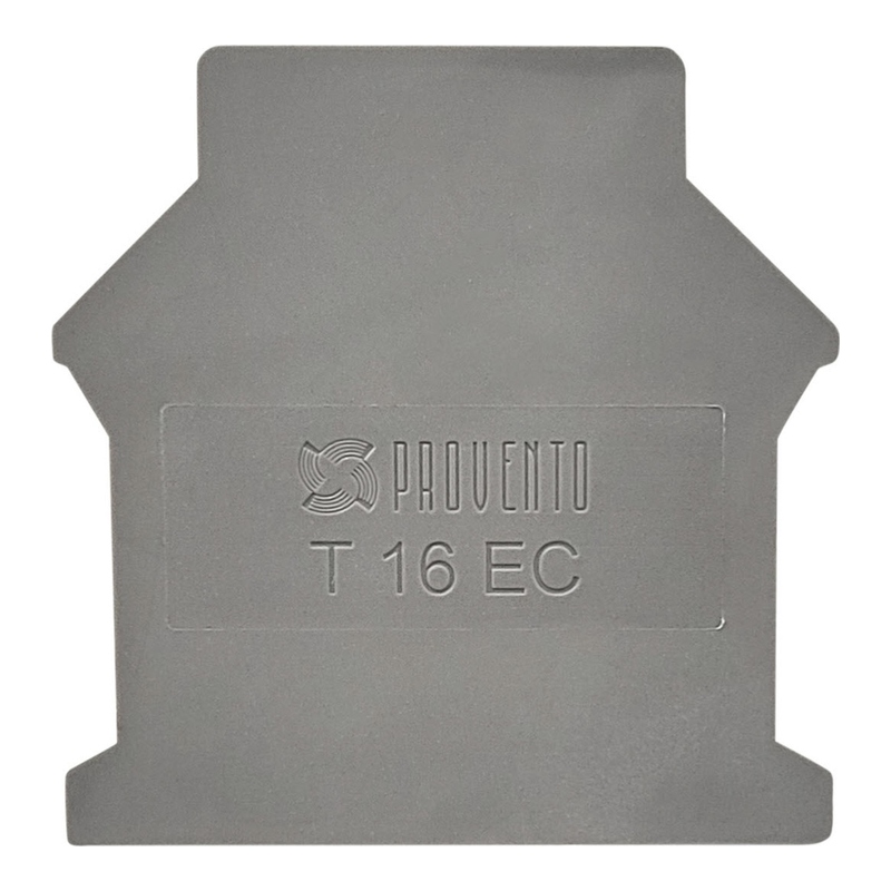 T 16 EC - Крышка торцевая для винтовых клемм TB 16, серая фото 1