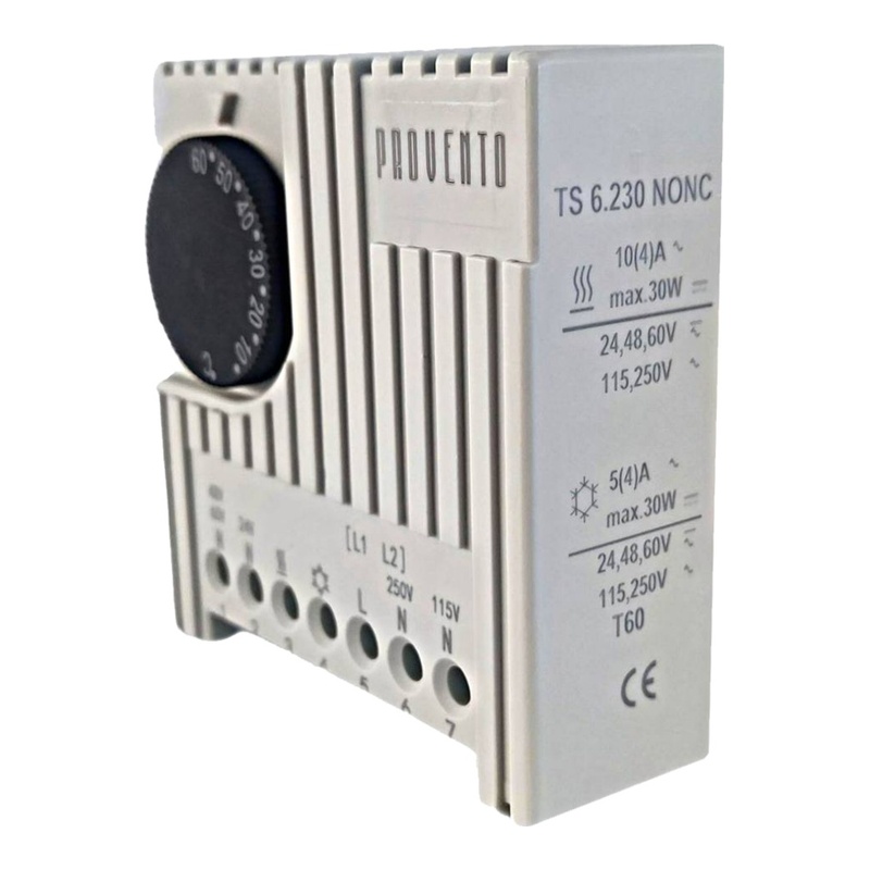 TS 6.230 NONC - Терморегулятор -20..+60 C (1но+1нз) фото 1