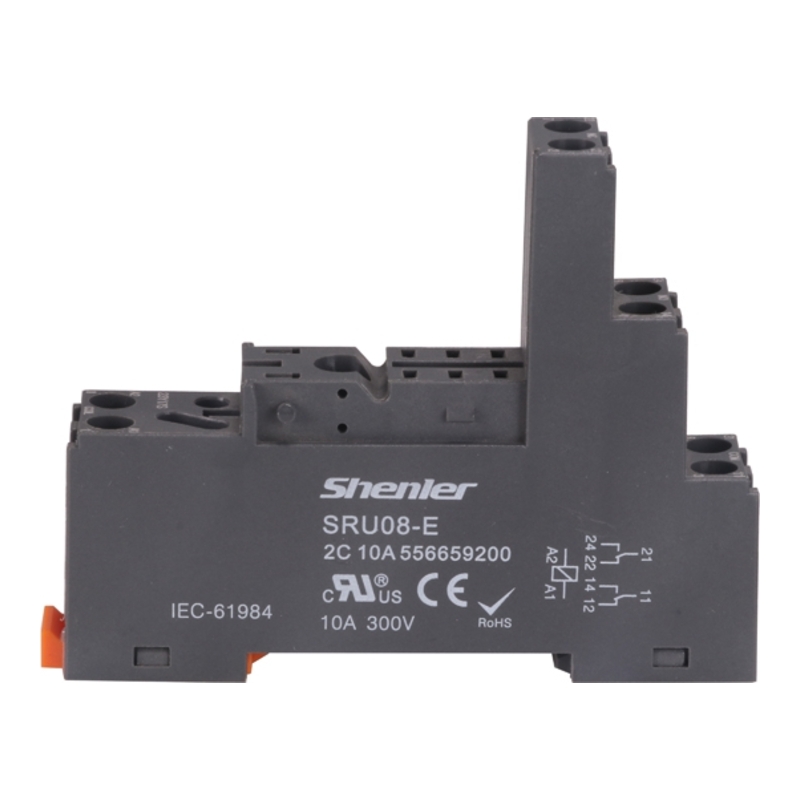 SRU08-E - Розетка для 2 контактных реле RFT, винтовые зажимы, 10A фото 1